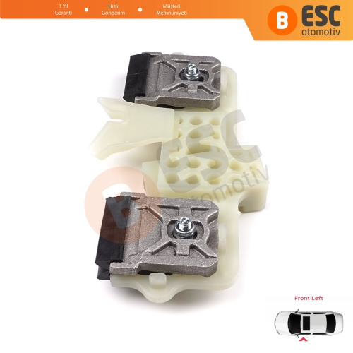 Ford Fiesta MK5 JH JD BE256 2001-2008 4/5 Kapı 2S61A23201 İçin Ön Sol Kapı Cam Kriko Tamir Klipsi