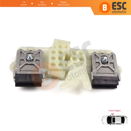 Ford Fiesta MK5 JH JD BE256 2001-2008 4/5 Kapı 2S61A23200 İçin Ön Sağ Kapı Cam Kriko Tamir Klipsi