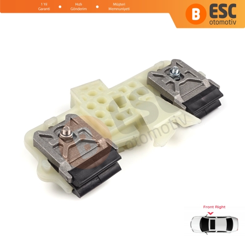 Ford Fiesta MK5 JH JD BE256 2001-2008 4/5 Kapı 2S61A23200 İçin Ön Sağ Kapı Cam Kriko Tamir Klipsi