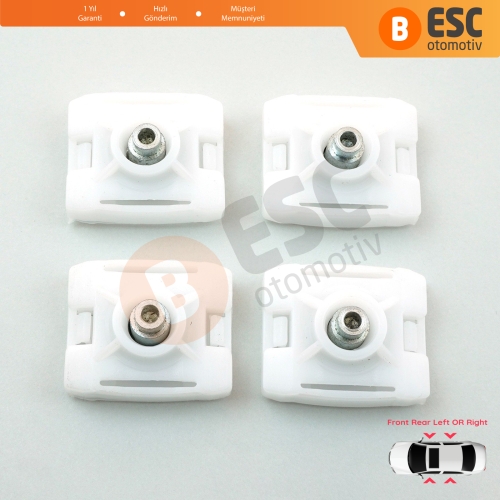 Mercedes E Sınıfı W124 S W126 W140 W201 190 C W202 W203 1267200042 için Makas Tip Cam Kriko Kayar Pivot Kılavuz Klipsi 