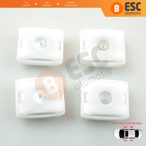 Mercedes E Sınıfı W124 S W126 W140 W201 190 C W202 W203 1267200042 için Makas Tip Cam Kriko Kayar Pivot Kılavuz Klipsi 