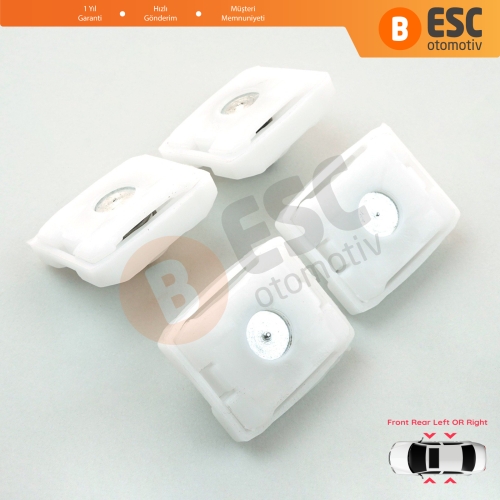 Mercedes E Sınıfı W124 S W126 W140 W201 190 C W202 W203 1267200042 için Makas Tip Cam Kriko Kayar Pivot Kılavuz Klipsi 