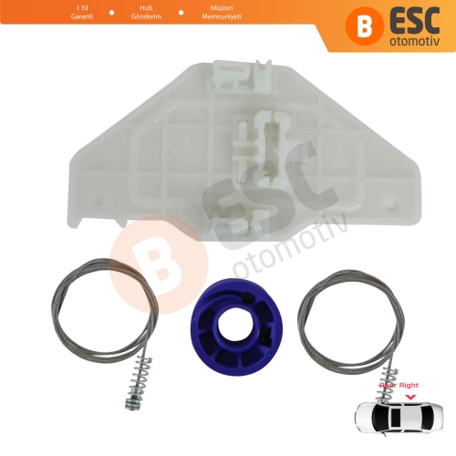 Citroen C5 MK2 MK3 RD/TD RC RD RW 2007-2018 4/5 Kapı 9675915180 İçin Elektrikli Arka Sağ Cam Kriko Tamir Seti
