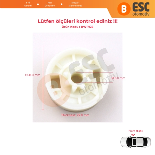 Mercedes Vito Viano Mixto MK2 W639 2003-2010 6397200146 İçin Ön Sağ Kapı Cam Kriko Tamir Makarası