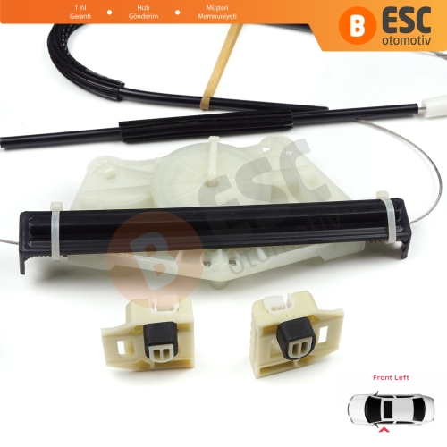 Seat Toledo MK2 1M2 1998-2004 Leon MK1 1M1 1999-2006 4/5 Kapı 1M0837461A İçin Sol Ön Cam Kriko Tamir Seti