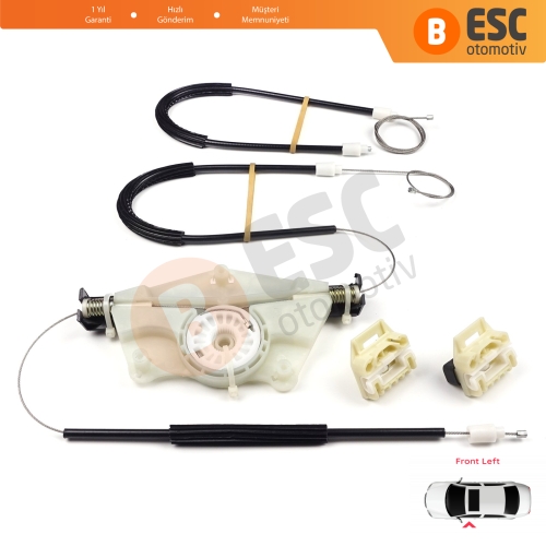 Seat Toledo MK2 1M2 1998-2004 Leon MK1 1M1 1999-2006 4/5 Kapı 1M0837461A İçin Sol Ön Cam Kriko Tamir Seti