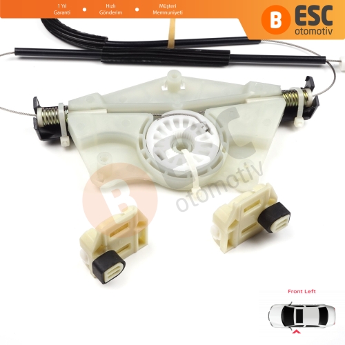 Seat Toledo MK2 1M2 1998-2004 Leon MK1 1M1 1999-2006 4/5 Kapı 1M0837461A İçin Sol Ön Cam Kriko Tamir Seti