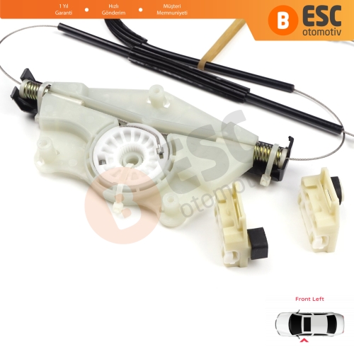 Seat Toledo MK2 1M2 1998-2004 Leon MK1 1M1 1999-2006 4/5 Kapı 1M0837461A İçin Sol Ön Cam Kriko Tamir Seti