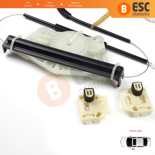 Seat Toledo MK2 1M2 1998-2004 Leon MK1 1M1 1999-2006 4/5 Kapı 1M0837461A İçin Sol Ön Cam Kriko Tamir Seti