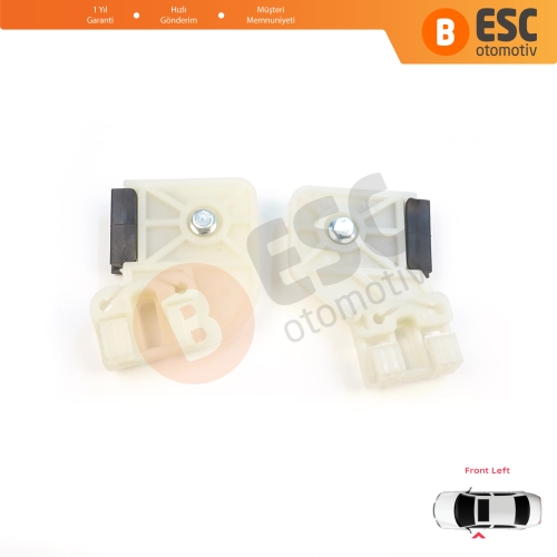 VW Polo MK4 6Q 9A 9N 9N3 9A4 4/5-Kapı Hatchback  Sedan 6Q4837461 İçin Elektrikli Ön Sol Kapı Cam Kriko Tamir Klipsi L1+L2