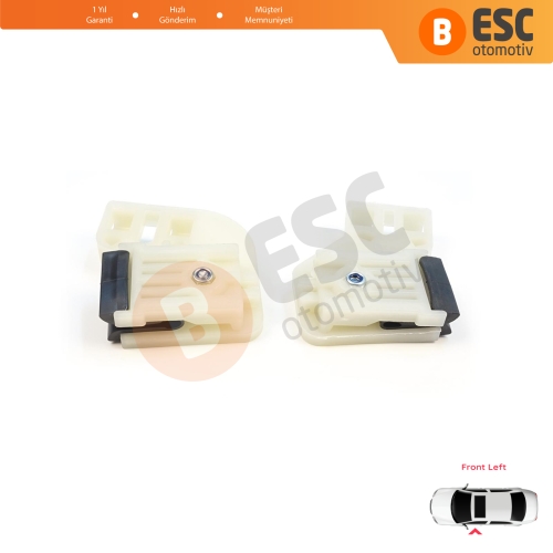 VW Polo MK4 6Q 9A 9N 9N3 9A4 4/5-Kapı Hatchback  Sedan 6Q4837461 İçin Elektrikli Ön Sol Kapı Cam Kriko Tamir Klipsi L1+L2