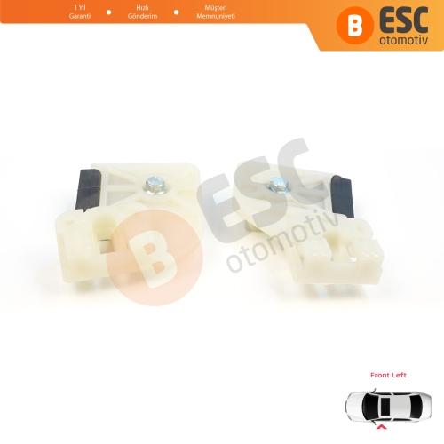 VW Polo MK4 6Q 9A 9N 9N3 9A4 4/5-Kapı Hatchback  Sedan 6Q4837461 İçin Elektrikli Ön Sol Kapı Cam Kriko Tamir Klipsi L1+L2