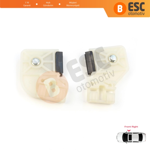 VW Polo MK4 6Q 9A 9N 9N3 9A4 4/5-Kapı Hatchback  Sedan 6Q4837462 İçin Elektrikli Ön Sağ Kapı Cam Kriko Tamir Klipsi R1+R2