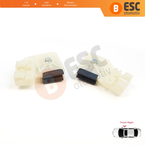 VW Polo MK4 6Q 9A 9N 9N3 9A4 4/5-Kapı Hatchback  Sedan 6Q4837462 İçin Elektrikli Ön Sağ Kapı Cam Kriko Tamir Klipsi R1+R2