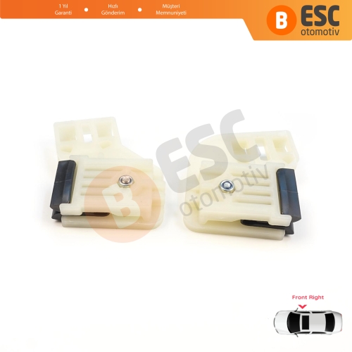 VW Polo MK4 6Q 9A 9N 9N3 9A4 4/5-Kapı Hatchback  Sedan 6Q4837462 İçin Elektrikli Ön Sağ Kapı Cam Kriko Tamir Klipsi R1+R2