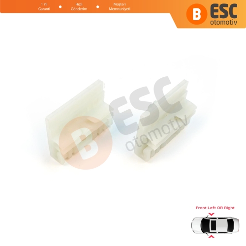 Audi A4 B6 B7 Seat Exeo 3R VW Touareg MK1 7L Porsche Cayenne MK1 8E0837461 İçin Ön Kapı Cam Kriko Tamir Klipsi A+B