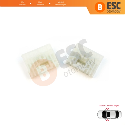 Audi A4 B6 B7 Seat Exeo 3R VW Touareg MK1 7L Porsche Cayenne MK1 8E0837461 İçin Ön Kapı Cam Kriko Tamir Klipsi A+B