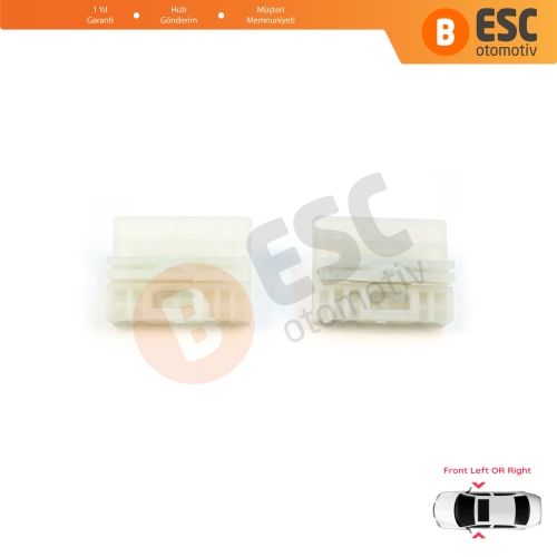 Audi A4 B6 B7 Seat Exeo 3R VW Touareg MK1 7L Porsche Cayenne MK1 8E0837461 İçin Ön Kapı Cam Kriko Tamir Klipsi A+B