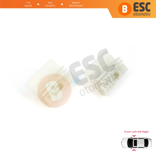 Audi A4 B6 B7 Seat Exeo 3R VW Touareg MK1 7L Porsche Cayenne MK1 8E0837461 İçin Ön Kapı Cam Kriko Tamir Klipsi A+B