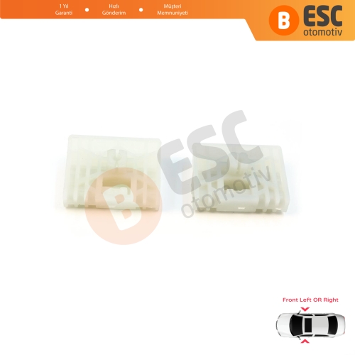 Audi A4 B6 B7 Seat Exeo 3R VW Touareg MK1 7L Porsche Cayenne MK1 8E0837461 İçin Ön Kapı Cam Kriko Tamir Klipsi A+B