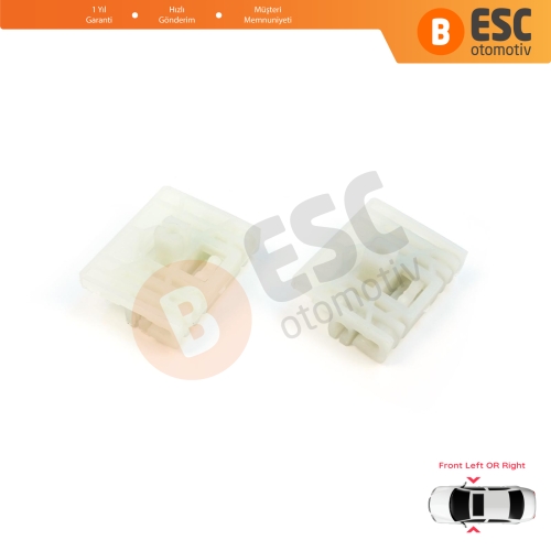 Audi A4 B6 B7 Seat Exeo 3R VW Touareg MK1 7L Porsche Cayenne MK1 8E0837461 İçin Ön Kapı Cam Kriko Tamir Klipsi A+B