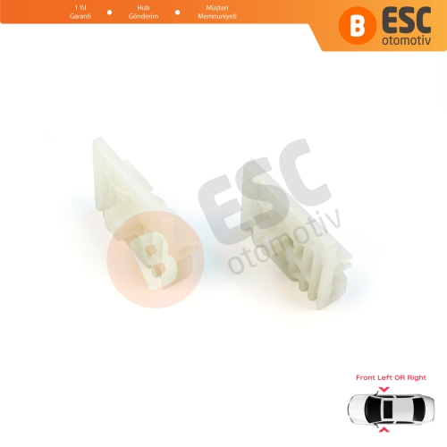 Audi A4 B6 B7 Seat Exeo 3R VW Touareg MK1 7L Porsche Cayenne MK1 8E0837461 İçin Ön Kapı Cam Kriko Tamir Klipsi A+B