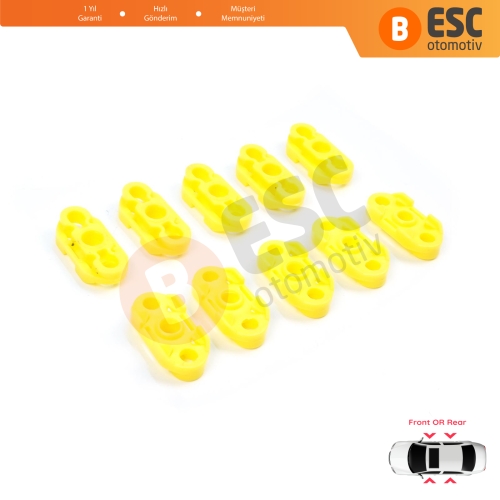 Buick Pontiac Oldsmobile Impala Cadillac GM Saab 20369894 20369895 İçin 10 Adet Cam Kriko Tamir Kılavuz Klipsi