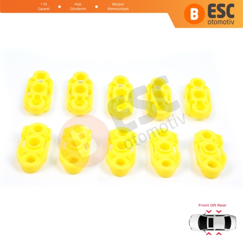 Buick Pontiac Oldsmobile Impala Cadillac GM Saab 20369894 20369895 İçin 10 Adet Cam Kriko Tamir Kılavuz Klipsi