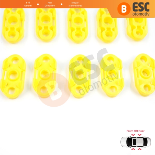 Buick Pontiac Oldsmobile Impala Cadillac GM Saab 20369894 20369895 İçin 10 Adet Cam Kriko Tamir Kılavuz Klipsi