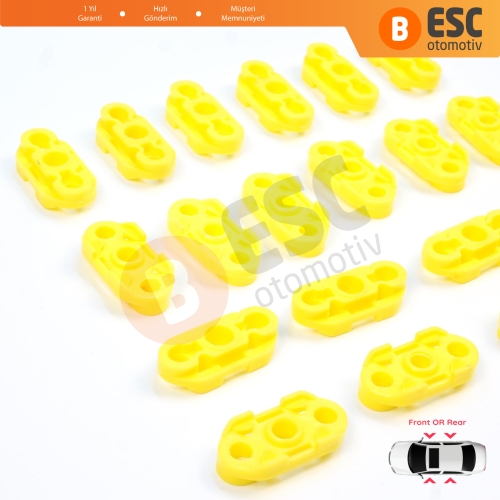 Buick Pontiac Oldsmobile Impala Cadillac GM Saab 20369894 20369895 İçin 20 Adet Cam Kriko Tamir Kılavuz Klipsi