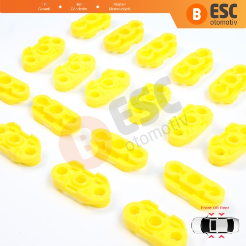 Buick Pontiac Oldsmobile Impala Cadillac GM Saab 20369894 20369895 İçin 20 Adet Cam Kriko Tamir Kılavuz Klipsi