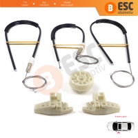 Renault Megane MK2 2002-2008 4/5 Kapı 8200325136 İçin Ön Sol Kapı Cam Kriko Tamir Seti