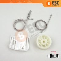 Renault Megane MK2 2002-2008 4/5 Kapı 82000280068 İçin Arka Sağ Kapı Cam Kriko Tamir Seti