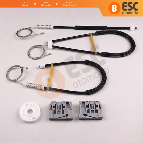 VW Caddy MK3 2K 2C 2004-2015 Van MPV 2K1837730 İçin Ön Sağ Kapı Cam Kriko Tamir Seti