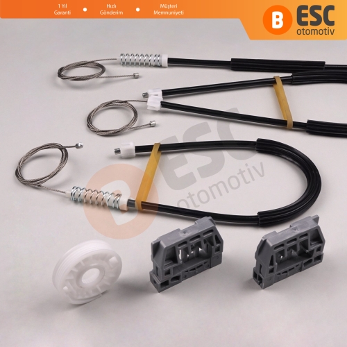 VW Caddy MK3 2K 2C 2004-2015 Van MPV 2K1837730 İçin Ön Sağ Kapı Cam Kriko Tamir Seti