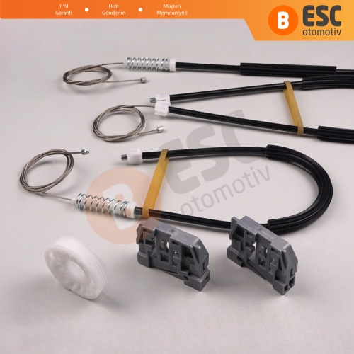 VW Caddy MK3 2K 2C 2004-2015 Van MPV 2K1837730 İçin Ön Sağ Kapı Cam Kriko Tamir Seti