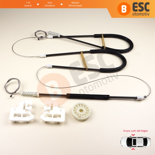 BMW X5 E53 2000-2006 51338254911 51338254912 İçin Ön Sağ veya Sol Kapı Cam Kriko Tamir Seti