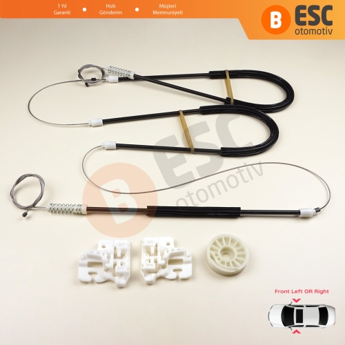 BMW X5 E53 2000-2006 51338254911 51338254912 İçin Ön Sağ veya Sol Kapı Cam Kriko Tamir Seti