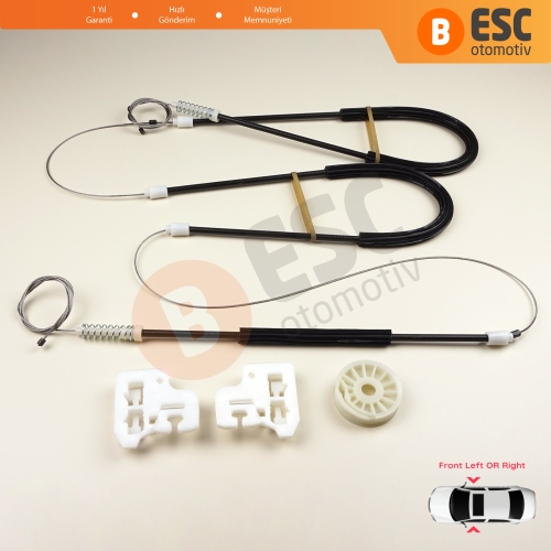 BMW X5 E53 2000-2006 51338254911 51338254912 İçin Ön Sağ veya Sol Kapı Cam Kriko Tamir Seti