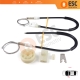 Renault Megane MK1 X64 DA0/1 Coupe 1996-2003 2/3 Kapı 7700834394 İçin Sol Kapı Cam Kriko Tamir Seti
