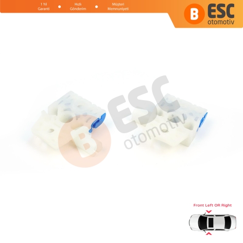 VW Golf MK6 A6 5K 5K1 AJ5 2008-20014 5-Kapı 5K0837462 İçin Elektrikli Ön Kapı Cam Kriko Tamir Klipsi A+B