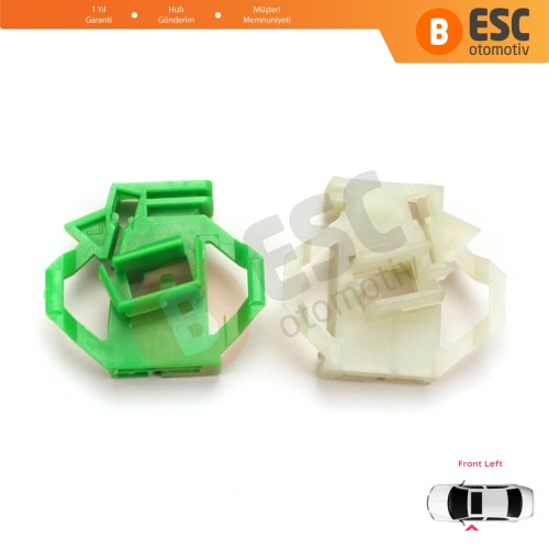 VW Polo Classic 6V Caddy MK2 Seat Cordoba MK1 Ibiza MK2 Inca Skoda Octavia MK1 1U 6K4837401 İçin Ön Sol Kapı Cam Kriko Tamir Klipsi