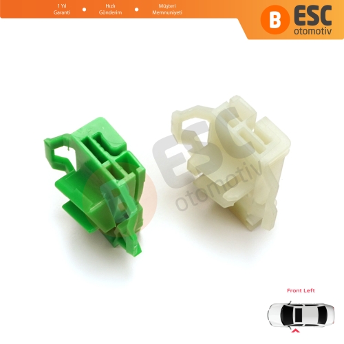 VW Polo Classic 6V Caddy MK2 Seat Cordoba MK1 Ibiza MK2 Inca Skoda Octavia MK1 1U 6K4837401 İçin Ön Sol Kapı Cam Kriko Tamir Klipsi