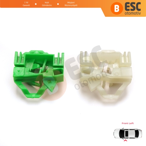 VW Polo Classic 6V Caddy MK2 Seat Cordoba MK1 Ibiza MK2 Inca Skoda Octavia MK1 1U 6K4837401 İçin Ön Sol Kapı Cam Kriko Tamir Klipsi