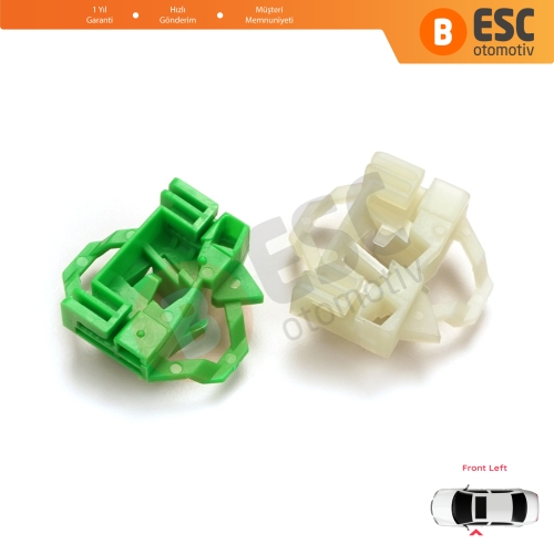 VW Polo Classic 6V Caddy MK2 Seat Cordoba MK1 Ibiza MK2 Inca Skoda Octavia MK1 1U 6K4837401 İçin Ön Sol Kapı Cam Kriko Tamir Klipsi