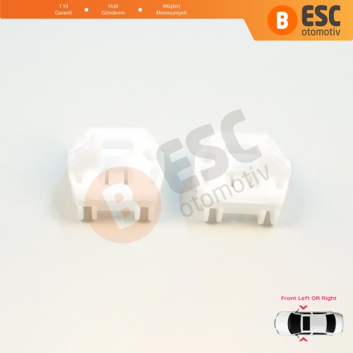 VW Golf Bora Jetta MK4 A4 1J Seat Ibiza MK3 6L Coupe Peugeot 607 1999-2010 1JM898461 İçin Ön Kapı Cam Kriko Tamir Klipsi A+B