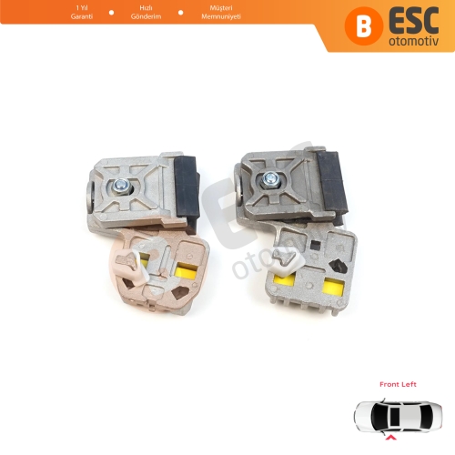 VW Golf Bora Jetta MK4 A4 1J 1997-2006 Peugeot 607 1999-2010 1J3837461 İçin Ön Sol Kapı Cam Kriko Tamir Klipsi LA+LB