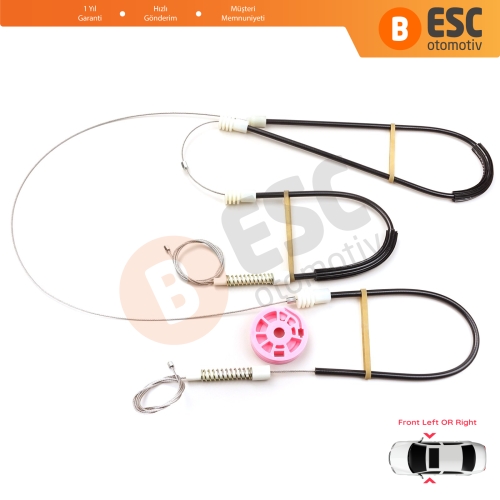 BMW 7 Serisi E38 1994-2001 51338125201 İçin Elektrikli Ön Sol veya Sağ Kapı Cam Kriko Tamir Seti