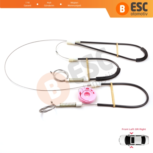 BMW 7 Serisi E38 1994-2001 51338125201 İçin Elektrikli Ön Sol veya Sağ Kapı Cam Kriko Tamir Seti