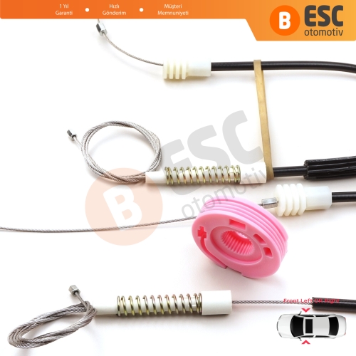 BMW 7 Serisi E38 1994-2001 51338125201 İçin Elektrikli Ön Sol veya Sağ Kapı Cam Kriko Tamir Seti